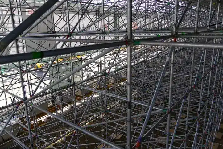 Church scaffolding in Bergisch Gladbach
