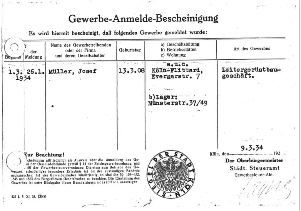 90 years of scaffolding Müller GmbH