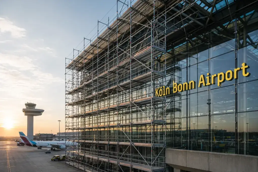 Scaffolded Facade by Gerüstbau Müller – Reference Project in the Cologne/Bonn Area